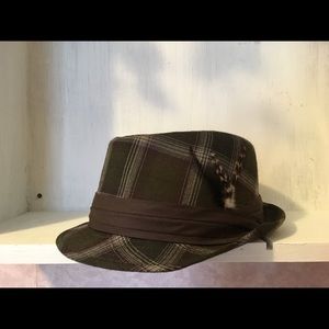 Feather Plaid Fedora